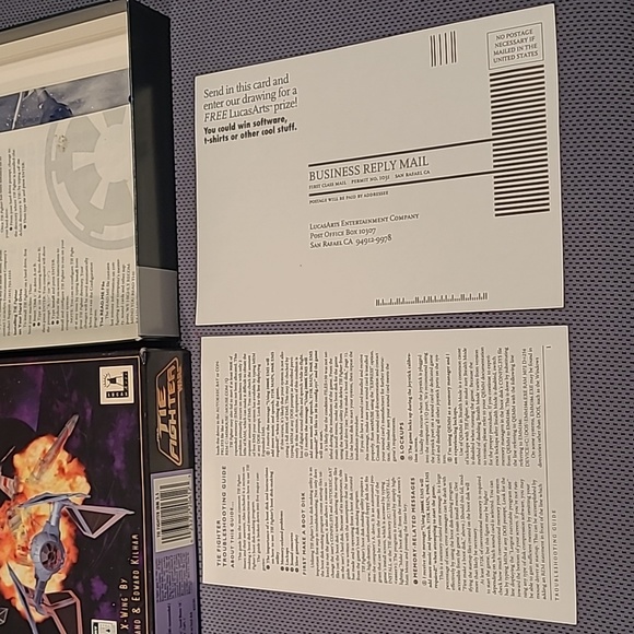 1994 Star Wars The Tie Fighter Computer Game 3.5" 1.44 MB Disks - Picture 7 of 15